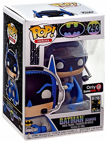Funko POP #293 Heroes DC Comics Batman Gamer Exclusive, Razors Edge Collectibles